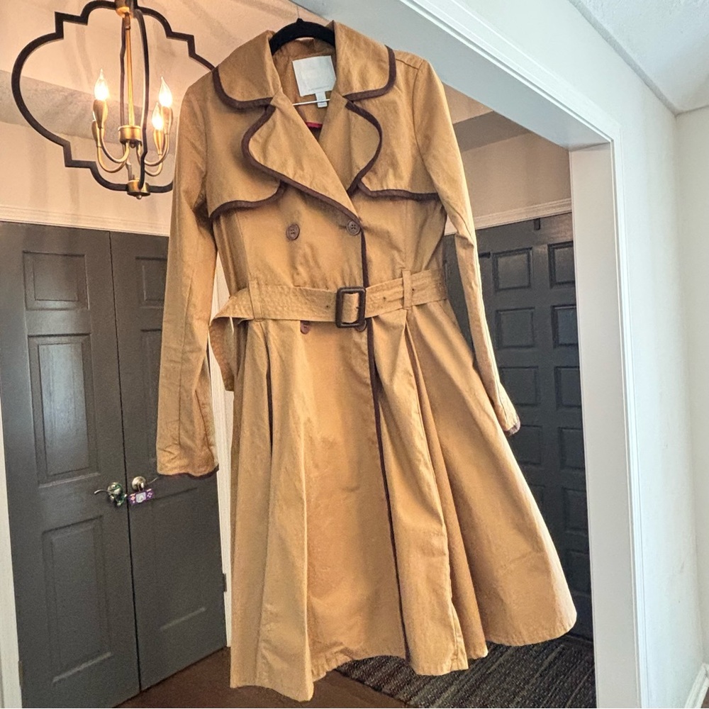 Anthropologie Marley Trench Coat, Size US 2, UK 6 - Picture 12 of 13